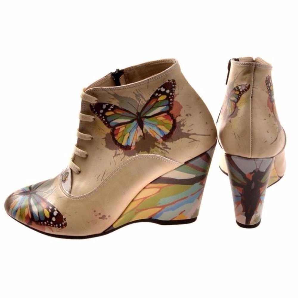 Goby Shoes - Butterfly Ankle Boots - Picture 3 of 3